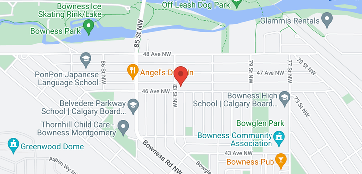 map of 8344 46 Avenue NW